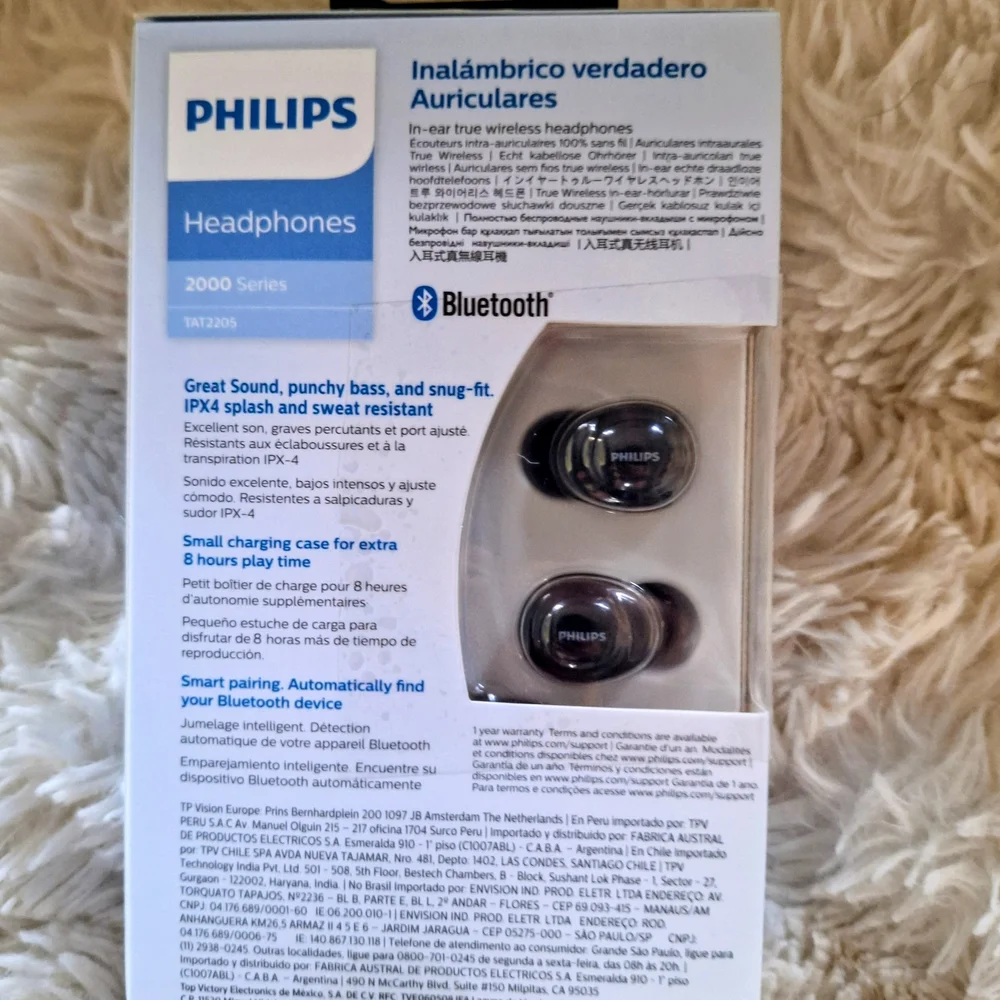 Philips Black Wireless Earphones